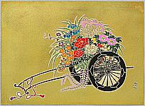 Daisaburo Nakamura 1893-1947 - Flower Cart - artelino Art Auctions. Daisaburo Nakamura 1893-1947 - Flower Cart