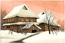 Koichi Sakamoto born 1932 - Red Evening - artelino Art Auctions. Koichi Sakamoto born 1932 - Red Evening