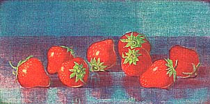 Yoshitsugu Yoshii 20th C. - Strawberries - artelino Art Auctions. Yoshitsugu Yoshii 20th C. - Strawberries