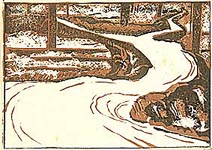 Yoshiichi Ebata 1899-1986 - Shin Hanga Vol. 13 - Scenery at Miwa - artelino Art Auctions. Yoshiichi Ebata 1899-1986 - Shin Hanga Vol. 13 - Scenery at Miwa