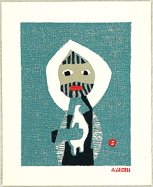 Umetaro Azechi 1902-1999 - Mountain Man and a Bird