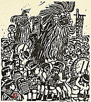 Kan Kawada ?-1999 - Lion Dance - artelino Art Auctions. Kan Kawada ?-1999 - Lion Dance