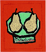 Shinro Ueno fl.ca. 1950s - Two Pears - artelino Art Auctions. Shinro Ueno fl.ca. 1950s - Two Pears