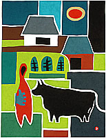 Umetaro Azechi 1902-1999 - Scenery with Cow - artelino Art Auctions. Umetaro Azechi 1902-1999 - Scenery with Cow