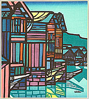 Clifton Karhu born 1927 - Ine Harbor - artelino Art Auctions. Clifton Karhu born 1927 - Ine Harbor