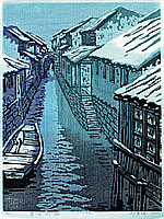 Liu Suying born 1957 - Village delight in snow.