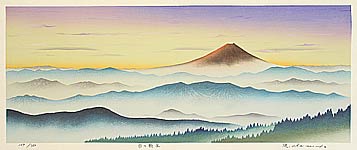 Ryusei Okamoto born 1949 - The Daily Renewal - Mt. Fuji - artelino Art Auctions. Ryusei Okamoto born 1949 - The Daily Renewal - Mt. Fuji