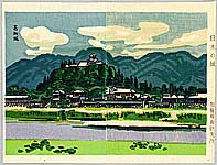 Okiie Hashimoto 1899-1993 - Castles of Japan - Kochi Castle - artelino Art Auctions. Okiie Hashimoto 1899-1993 - Castles of Japan - Kochi Castle