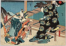 Hirosada Utagawa active ca. 1820-1860 - Putting Some Weights - Kabuki - artelino Art Auctions. Hirosada Utagawa active ca. 1820-1860 - Putting Some Weights - Kabuki