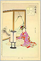 Shuntei Miyagawa 1873-1914 - Sewing - Manners and Customs - artelino Art Auctions. Shuntei Miyagawa 1873-1914 - Sewing - Manners and Customs