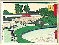 Hiroshige III Utagawa 1842-1894 - Benkei Moat - Kokon Tokyo Meisho - artelino Art Auctions. Hiroshige III Utagawa 1842-1894 - Benkei Moat - Kokon Tokyo Meisho