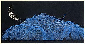 Yoshikazu Tanaka born 1933 - New Moon and Tree Top - artelino Art Auctions. Yoshikazu Tanaka born 1933 - New Moon and Tree Top