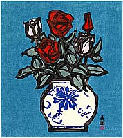 Shinro Ueno 1926-2005 - Roses - artelino Art Auctions. Shinro Ueno 1926-2005 - Roses