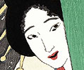 Yumeji Takehisa 1884-1934 - Peeking out - Senja Fuda - artelino Art Auctions. Yumeji Takehisa 1884-1934 - Peeking out - Senja Fuda