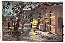 Koitsu Tsuchiya 1870-1949 - Sengaku Temple - artelino Art Auctions. Koitsu Tsuchiya 1870-1949 - Sengaku Temple