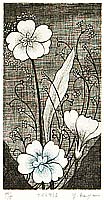 Yoshiko Kaga fl.ca. 1980s - Japanese Primrose - I - artelino Art Auctions. Yoshiko Kaga fl.ca. 1980s - Japanese Primrose - I