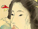 Eisen Tomioka 1864-1905 - Beauty and the Moon - artelino Art Auctions. Eisen Tomioka 1864-1905 - Beauty and the Moon