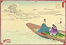Gekko Ogata 1859-1920 - Twelve Months of the Floating World - December - artelino Art Auctions. Gekko Ogata 1859-1920 - Twelve Months of the Floating World - December