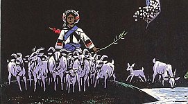 He Yongkun born 1953 - Herding in the Spring