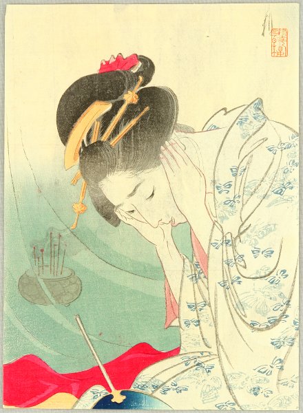 Gekko Ogata 1859-1920 - Thunder and Lightning - artelino Art Auctions. Gekko Ogata 1859-1920 - Thunder and Lightning