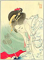 Gekko Ogata 1859-1920 - Thunder and Lightning - artelino Art Auctions. Gekko Ogata 1859-1920 - Thunder and Lightning