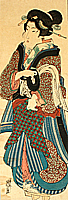 Eisen Ikeda 1790-1848 - Girl in Blue - artelino Art Auctions. Eisen Ikeda 1790-1848 - Girl in Blue