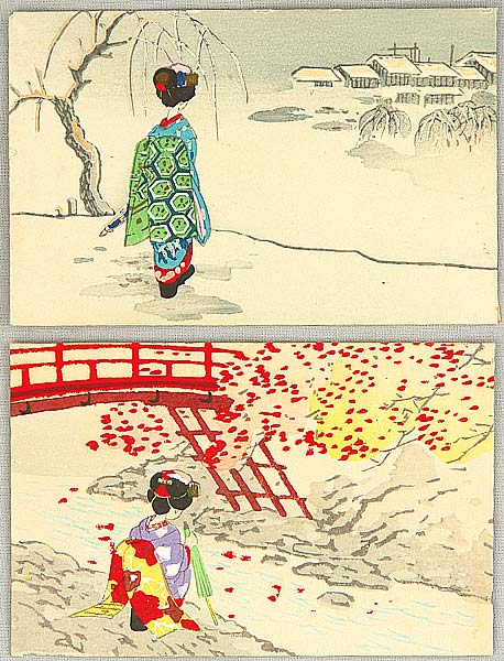 Unknown - Two Maiko Envelopes - #1 - artelino Art Auctions. Unknown - Two Maiko Envelopes - #1