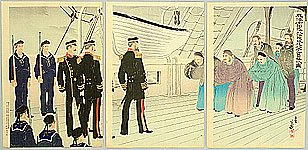 Toshihide Migita 1863-1925 - Admiral Ting Ju-chang and Admiral Ito - artelino Art Auctions. Toshihide Migita 1863-1925 - Admiral Ting Ju-chang and Admiral Ito