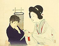 Eisen Tomioka 1864-1905 - Mother and Child - artelino Art Auctions. Eisen Tomioka 1864-1905 - Mother and Child