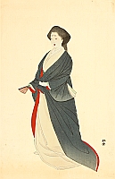 Shodo Yukawa 1868-? - Court Lady - Kinko Fuzoku Hyaku Bijin - artelino Art Auctions. Shodo Yukawa 1868-? - Court Lady - Kinko Fuzoku Hyaku Bijin