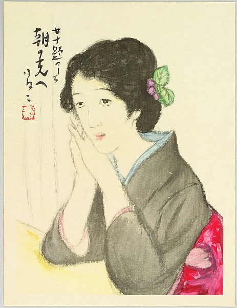 Yumeji Takehisa 1884-1934 - A Bijin in the Morning