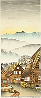 Ryusei Okamoto born 1949 - Old Village in Hida - artelino Art Auctions. Ryusei Okamoto born 1949 - Old Village in Hida