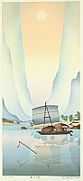 Ryusei Okamoto born 1949 - The Lijang River - Evening - artelino Art Auctions. Ryusei Okamoto born 1949 - The Lijang River - Evening