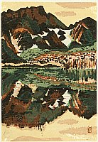 Susumu Yamaguchi 1897-1983 - Mountain and Lake - artelino Art Auctions. Susumu Yamaguchi 1897-1983 - Mountain and Lake