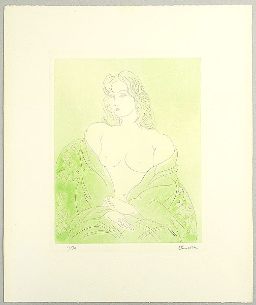 Shigekichi Tanaka 1898-1994 - Nude in Green