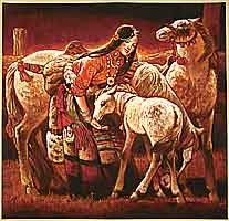 Yang Dehua 1940-2002 - Pony - artelino Art Auctions. Yang Dehua 1940-2002 - Pony