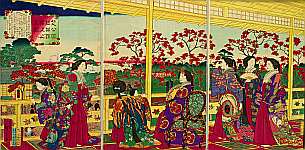 Hiroshige III Utagawa 1842-1894 - Empress Meiji - artelino Art Auctions. Hiroshige III Utagawa 1842-1894 - Empress Meiji
