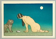 Tsukasa Yoshida born 1949 - Moon Night - artelino Art Auctions. Tsukasa Yoshida born 1949 - Moon Night