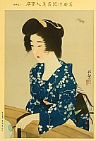 Shinsui Ito 1898-1972 - Beauty and Flying Bat - artelino Art Auctions. Shinsui Ito 1898-1972 - Beauty and Flying Bat