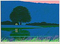 Yasunori Oshima born 1944 - Twilight - artelino Art Auctions. Yasunori Oshima born 1944 - Twilight