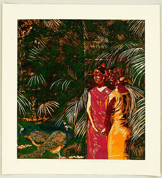 Zhu Rui born 1970 - Dai Girl in Palm Forest - artelino Art Auctions. Zhu Rui born 1970 - Dai Girl in Palm Forest