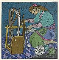 Liu Suying born 1957 - Spinning Woman - artelino Art Auctions. Liu Suying born 1957 - Spinning Woman