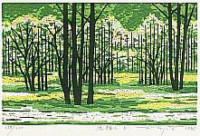 Fumio Fujita born 1933 - Shining Green (D) - artelino Art Auctions. Fumio Fujita born 1933 - Shining Green (D)