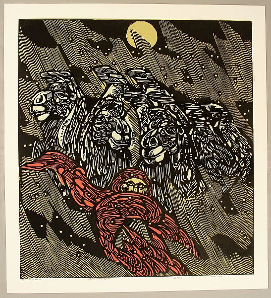 Wang Zuocai born 1959 - Desert, Wind and Moon - artelino Art Auctions. Wang Zuocai born 1959 - Desert, Wind and Moon