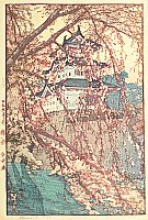 Hiroshi Yoshida 1876-1950 - Hirosaki Castle - artelino Art Auctions. Hiroshi Yoshida 1876-1950 - Hirosaki Castle