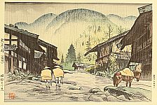 Goro Tsuruta 1890-1969 - Ohira Pass - artelino Art Auctions. Goro Tsuruta 1890-1969 - Ohira Pass