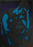 Paul Binnie born 1967 - Contemplating at Night  - Ya So