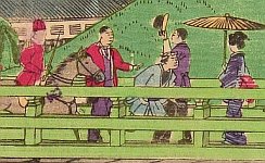 Hiroshige III Utagawa 1842-1894 - Eyeglasses Bridge - Famous Places of Tokyo - artelino Art Auctions. Hiroshige III Utagawa 1842-1894 - Eyeglasses Bridge - Famous Places of Tokyo