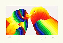 Ai-O born 1931 - Love Bird - artelino Art Auctions. Ai-O born 1931 - Love Bird