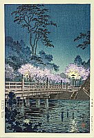 Koitsu Tsuchiya 1870-1949 - Benkei Bridge - artelino Art Auctions. Koitsu Tsuchiya 1870-1949 - Benkei Bridge